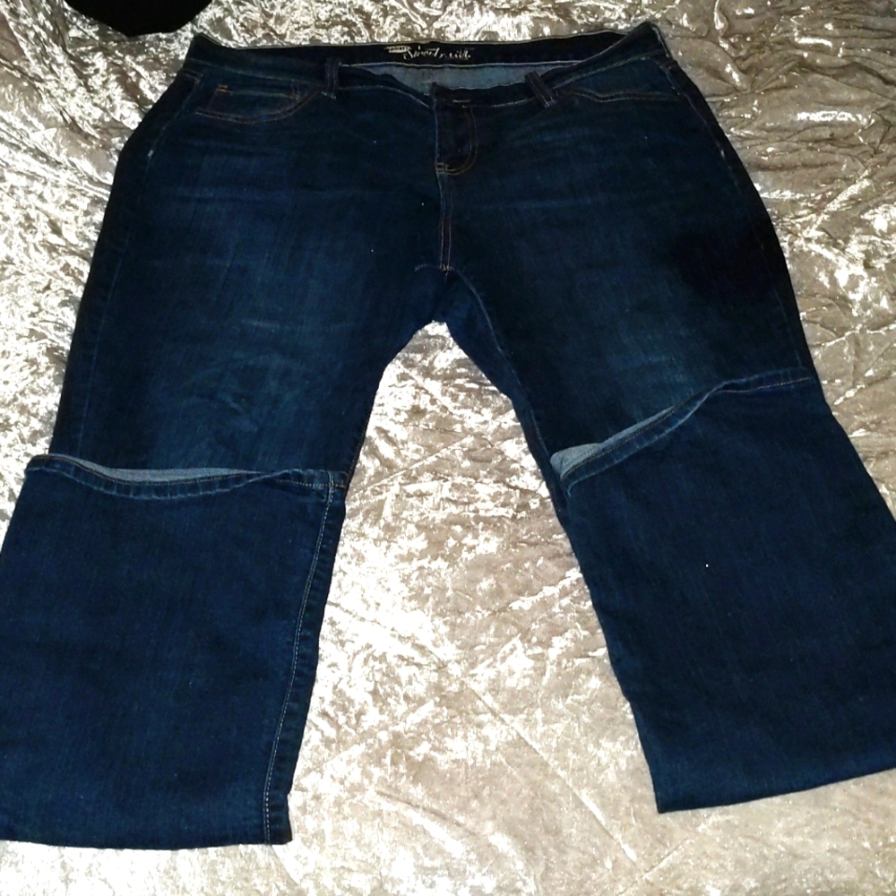Old Navy Sweetheart Women's Dark Wash Blue Jeans Size 14 Long